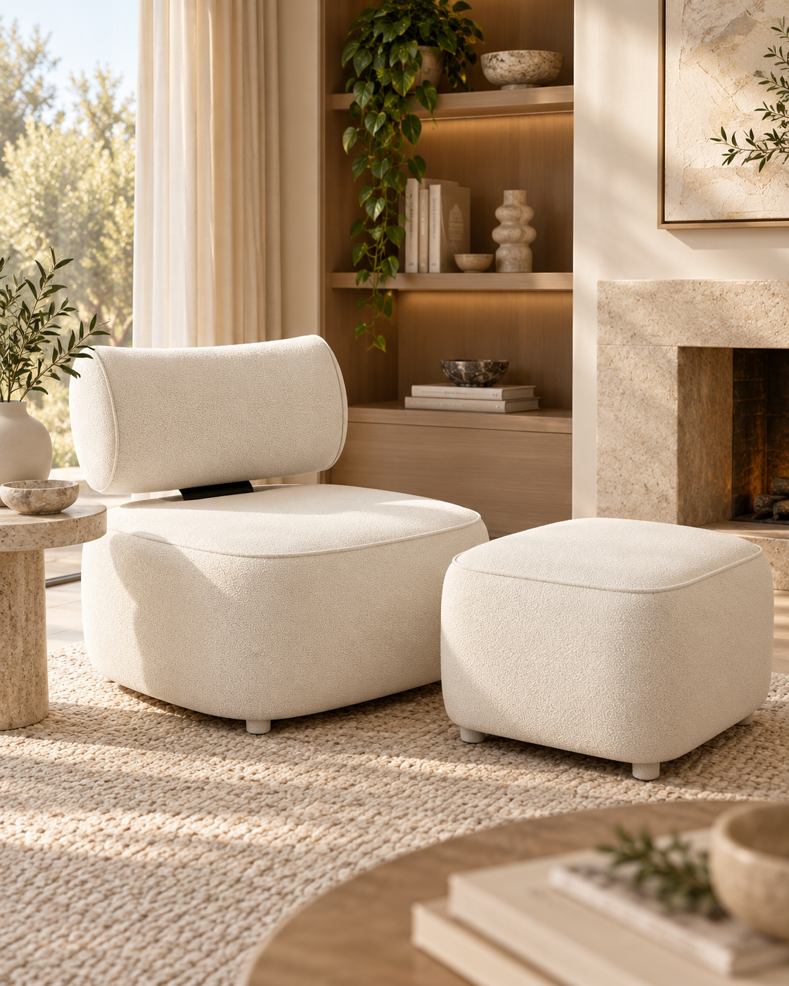 Luna Lounge Chair & Ottoman